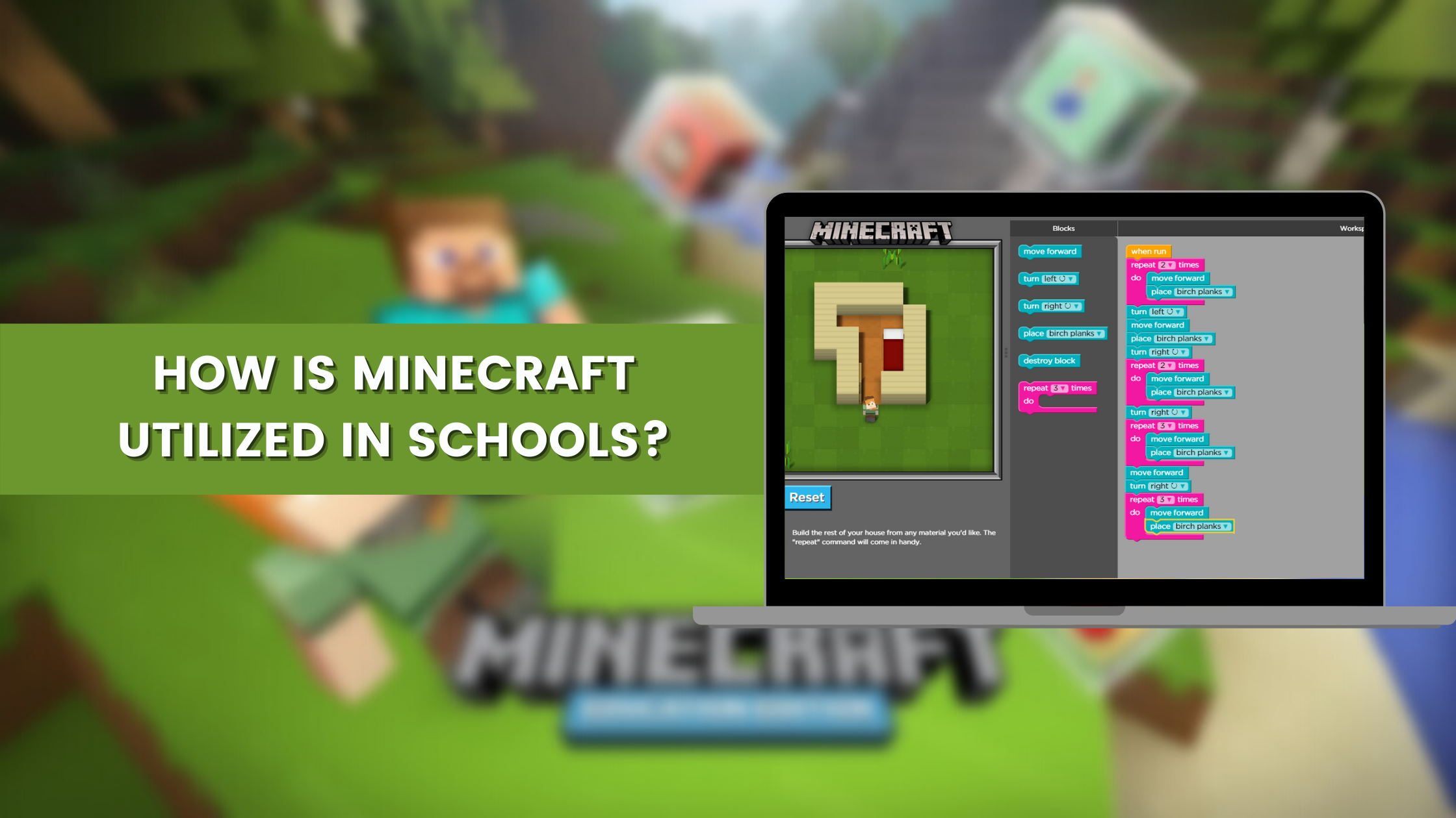 utilization of minecraft in schools